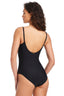 Bright Lurex Draped One Piece Swimsuit