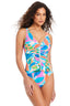 Captiva Island Zip Up One Piece Swimsuit