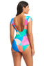 Full Circle Cap Sleeve One-Piece - Beyondcontrolswimwear