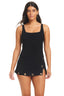 Grommets Swim Dress One-Piece - Beyondcontrolswimwear