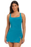 Grommets One Piece Swim Dress