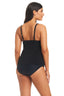 Solid Essentials V Neck Tankini Tummy Control Top - Beyondcontrolswimwear