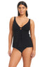 Solid Essentials V Neck Tankini Tummy Control Top - Beyondcontrolswimwear