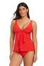 Solid Essentials V Neck Tankini Top