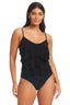 Solid Essentials Geometric One Piece Swimsuit