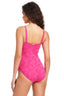 Textured Solids Floral One Piece Swimsuit