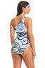 Wild Life One Shoulder Tummy Control One Piece Swimsuit