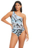 Wild Life One Shoulder Tummy Control One Piece Swimsuit