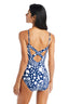 Animal Haven Over the shoulder One Piece Mesh Tummy Control Swimsuit
