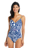 Animal Haven Over the shoulder One Piece Mesh Tummy Control Swimsuit - Beyondcontrolswimwear