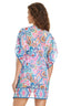 Artistic Paisley V- Neck Caftan Coverup