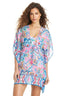 Artistic Paisley V- Neck Caftan Coverup