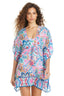 Artistic Paisley V- Neck Caftan Coverup