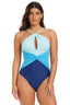 Colorblock One Piece Swimsuit