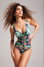 The Color Spectrum Zipper Front V-Neck Mio