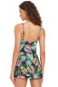 The Color Spectrum Surplice Swim Dress