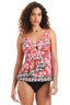 The Flame Plamette Tankini W/Front Cascade
