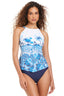 The Joie De Vivre High Neck Over The Shoulder Tankini