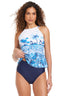 The Joie De Vivre High Neck Over The Shoulder Tankini