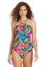 Love Me Or Leaf Me Highneck Tankini Top