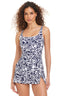 The Paradise Grove Square Neck Neck Swim Dress