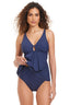 Solid Essentials V Neck Tankini Top