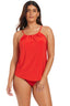 Beyond Tummy Control Solid Essentials High Neck Tankini Top