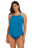 Beyond Tummy Control Solid Essentials High Neck Tankini Top