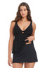 The Solid Essentials Swim Skirt W/Slide Slit