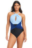 Solid Essentials High Neck One Piece Tummy Control Swimsuit - Beyondcontrolswimwear