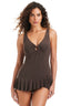 The Solid Essentials Ruffle Swim Dress