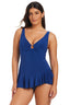 Solid Essentials Ruffle Swim Dress