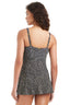 The On The Dot Square Neck Neck Swimdress W Grommets