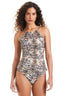 The Tigress High Neck Over The Shoulder  Tankini