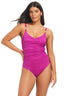 Textured Solids Novelty Ring One-Piece - Beyondcontrolswimwear