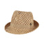 Woven Star Straw Fedora