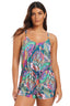 Leaf It To Me Blouson Romper Coverup