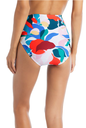 Elastic Tastic High Waisted Bikini Bottom - Beyondcontrolswimwear
