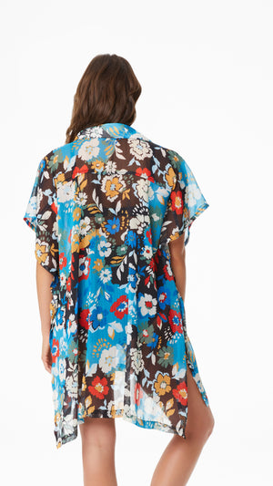 Amalfi Coast Shirt Cover up - Beyondcontrolswimwear